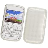 Clear Plaid Checker Soft Crystal Skin Gel Cover Case for Blackberry Curve 8520 8530