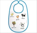 Baby Cie Washable large coated Bib The Farm Les Animaux de la Ferme