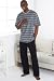 Pure Cotton Block Stripe Pyjamas