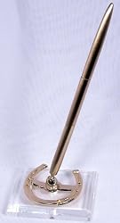 Horseshoe Pen Base with Pen Gold