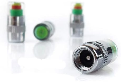 Set 4 Car Tire Tyre Pressure Monitor Valve Stem Cap Sensor Indicator Motorbike with Free Pen