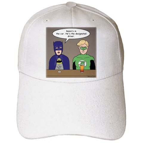  Rich Diesslins Funny General Cartoons - Super Hero Parody with Batman and Green Lantern at the bar - Caps