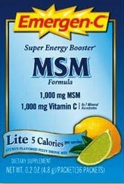 Emergen-C Lite with MSM 1,000 mg Lemon Lime 0.2oz(pack of 2)