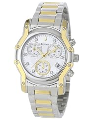 Bulova Womens 98P120 Wintermoor Two Tone Diamond Chronograph Watch