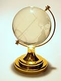 2.5 New Crystal Glass Miniature World Globe Ornament / Gift