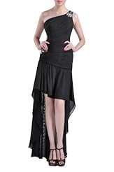 One Shoulder Chiffon Cocktail  Dress