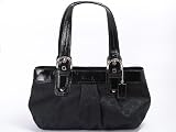 Authentic Coach Signature Soho Pleated Black Tote Bag 13742 Black 414z7uCOthL. SL160 Authentic Coach Signature Soho Pleated Black Tote Bag 13742 Black