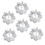 Swarovski Crystal #3700 6mm Flower Margarita Beads Crystal (12)