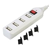 �Хåե����������襵�ץ饤 BUFFALO USB2.0Hub �����&�Х��ѥ �����å��� 4�ݡ��� 2.0m �ۥ磻�� BSHT420AWH