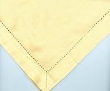 Hemstitch Dinner Napkins Champagne 1 Dozen