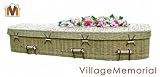 Bamboo Eco Coffin (Natural Woven Green Burial Basket Casket) - Size 55