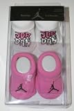Nike Jordan Jumpman 23 Baby Booties Dark Pink/White 2 Pair (1 set) 0-6 months 414zD9BcLmL. SL160 Nike Jordan Jumpman23 Script Newborn 5 Piece Jersey Set, 2 Newborn Onesie/Bodysuit, 2 pair Booties, 1 hat Red/Black