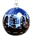Famous Places Collection New York Towers of Light- Hand Painted Glass Ball Ornament