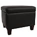 Hartford Storage Ottoman - Black