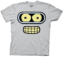 Futurama Bender Face Mens T-shirt