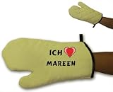 Produkt-Bild: 100% Baumwoller BBQ Grill-Handschuh mit Ich Liebe Mareen