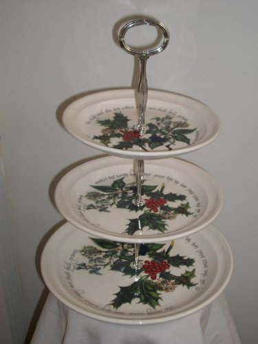 Portmeirion Holly and Ivy 3 Tier Cake Stand