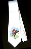 414zJqA3Y1L. SL160  Party Decoration Necktie with wild, paradise, life, cicinnurus, of, regius, fauna, birds, bird