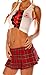 Folter TEACHERS PET Pleated Plaid MICRO MINI SKIRT- In Choice of Colors
