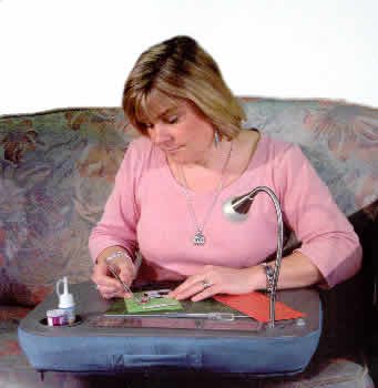 Lap Tray/Table With Flexi LED Light - Craft, Laptop, Writing Lap table etc