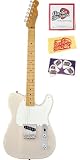 Fender Classic Series \'50s Esquire Bundle with Strings, Pick Card, and Polishing Cloth - Maple Fretboard, White Blonde