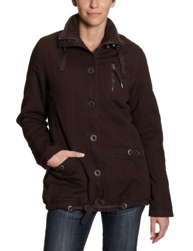 Cross Jeans Damen Jacke 81047, Gr. 36/38 (S), Braun (Brown Black) Preisvergleich