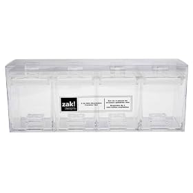 Zak Designs Clear 4-Piece Mini Stackable Canister Set
