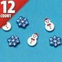 Jolly Snowman Mini Erasers 12ct