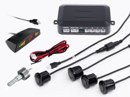 XD-066 LED Display Car Reverse Backup Radar with 4 Parking Sensors