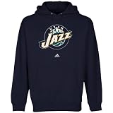 Utah Jazz Navy Primary Logo Hooded Sweatshirt