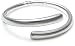 Silver Crossover Torque Bangle