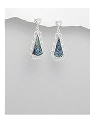 Shell Earrings In 92.5 Sterling Silver