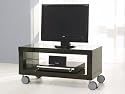 TV M&ouml;bel Rack Fernsehregal 80x40 cm schwarz Glanz