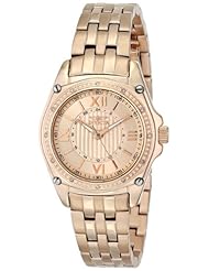 Invicta Womens 16325 "ANGEL" Diamond-Accented 18k Rose Gold Ion-Plated Bracelet Watch