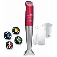 T-fal スティックミキサー クリック&ミックス ルビーレッド HB460GJP