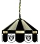 Imperial Oakland Raiders Licensed 16-Inch Diameter Stained Glass Pub Light