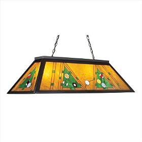 Landmark Lighting - 70062-4: Tiffany Game Room-Lighting 4-Light Chandelier in Dark... by Landmark