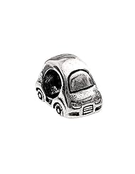 SilveRado(tm) MS116 Sterling Silver Fun Car  Bead / Charm