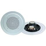 Pyle Home PDICS8 8-Inch Full Range In-Ceiling Speaker System with Transformer (Pair)