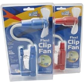 O2 COOL 1261 Circulair Flexi-Clip Battery Operated Fan