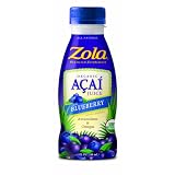 Zola Brazilian Superfruits Acai Juice with Blueberry, 12-Ounce Bottles (Pack of 12) ~ Zola