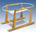 Rocking Moses Basket Stand Oak