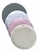Organic Bamboo Nursing Pads (8 pads) with Laundry Bag - High Milk Absorbency to last Overnight - Wrinkle Free & Leak Proof - Soft, Hypoallergenic, Washable Breast Pads - Reusable