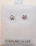 eli k Sterling Silver Diamond Flower Stud Earring