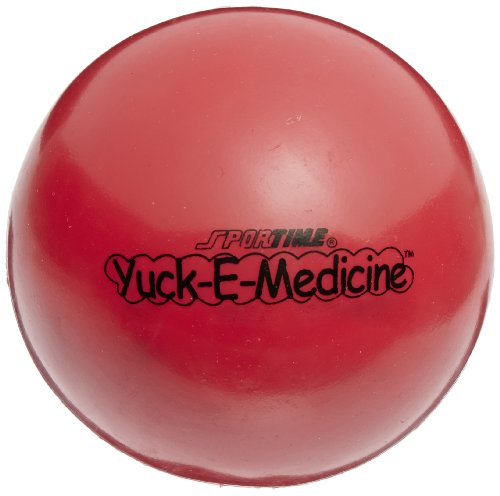 Abilitations Yuk-E-Ball Medicine Ball - 1.1 lbs (50g) 4.5 inch Diameter - Red