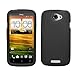 BONAMART ® Black Silicone Jelly Skin Case Cover for HTC One S