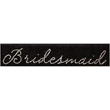 Bridesmaid - MEDIUM Iron On Rhinestone Crystal T-shirt Transfer by 