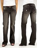 Adiktd Bootcut Vintage Black Stretch Jeans - Mid/Low Rise