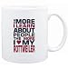 Mug White " THE MORE I LEARN ABOUT PEOPLE THE MORE I LOVE MY Rottweiler " Dogs