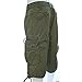Molecule Men's Relaxed Fit Knee Hugger Green Cargo Shorts - Longer 3/4 Length Cargos | USA 31
